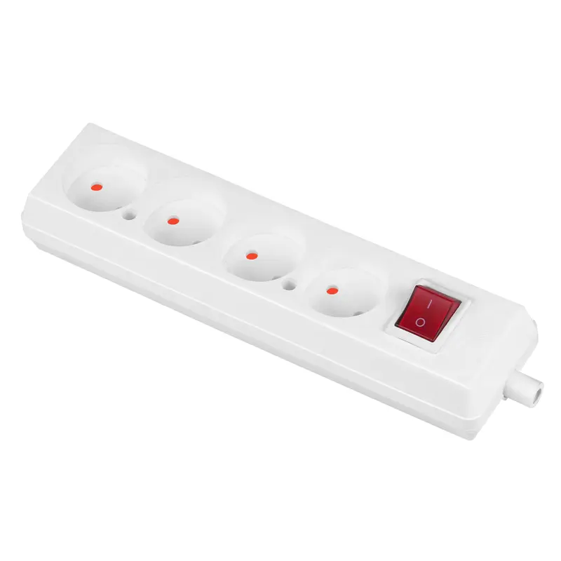 Gniazdo przenośne czterokrotne 4x2p with switch 16A, 250V