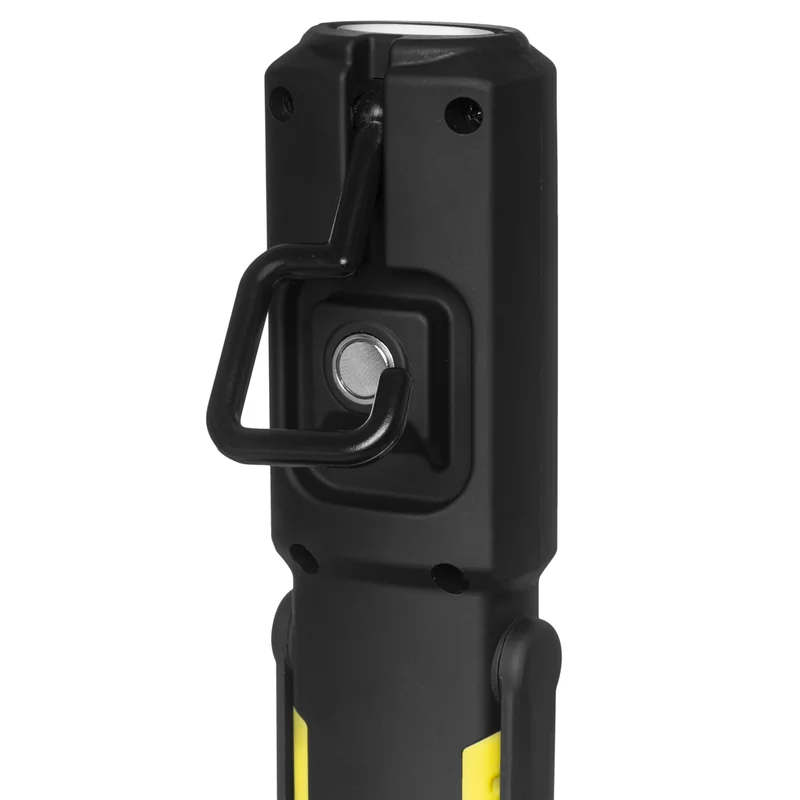 Latarka warsztatowa akumulatorowa (3.7V 800mAh-Li) z hakiem, magnesem 2W COB LED/3 LED - 2