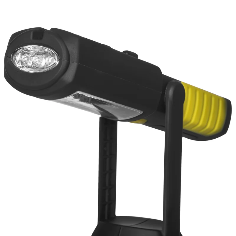 Latarka warsztatowa akumulatorowa (3.7V 800mAh-Li) z hakiem, magnesem 2W COB LED/3 LED - 5