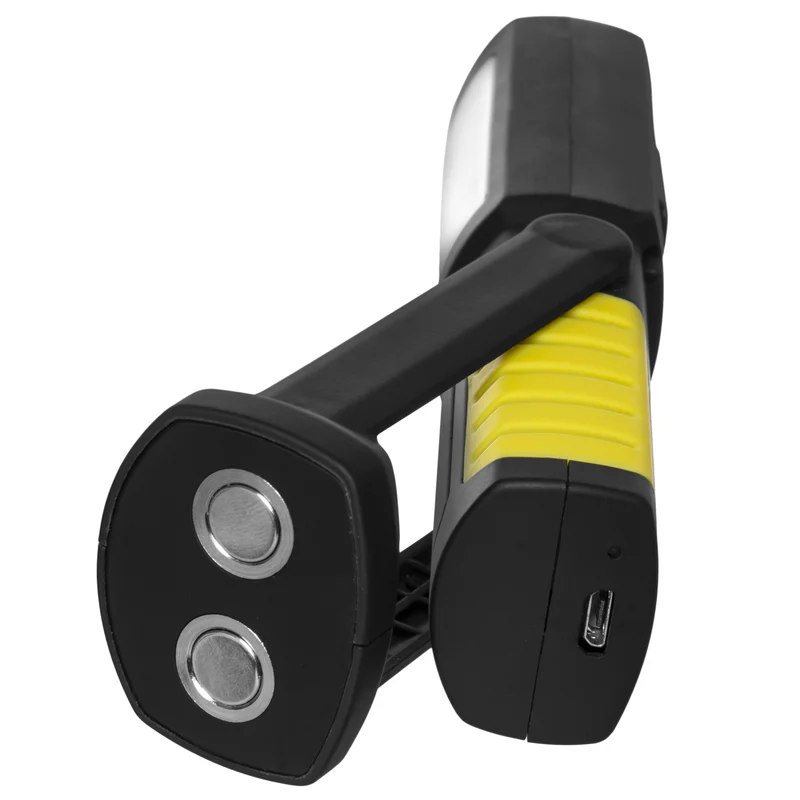 Latarka warsztatowa akumulatorowa (3.7V 800mAh-Li) z hakiem, magnesem 2W COB LED/3 LED - 6