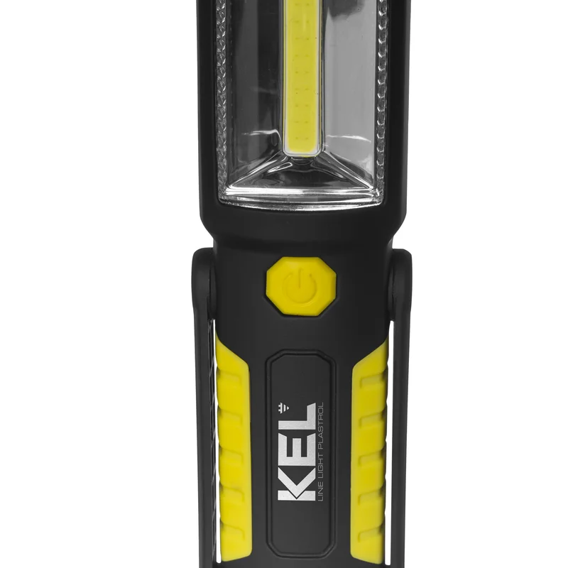 Latarka warsztatowa akumulatorowa (3.7V 800mAh-Li) z hakiem, magnesem 2W COB LED/3 LED - 7