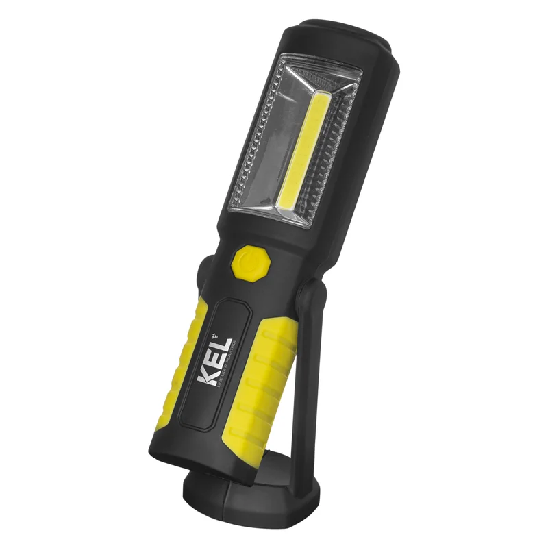 Latarka warsztatowa akumulatorowa (3.7V 800mAh-Li) z hakiem, magnesem 2W COB LED/3 LED - 8