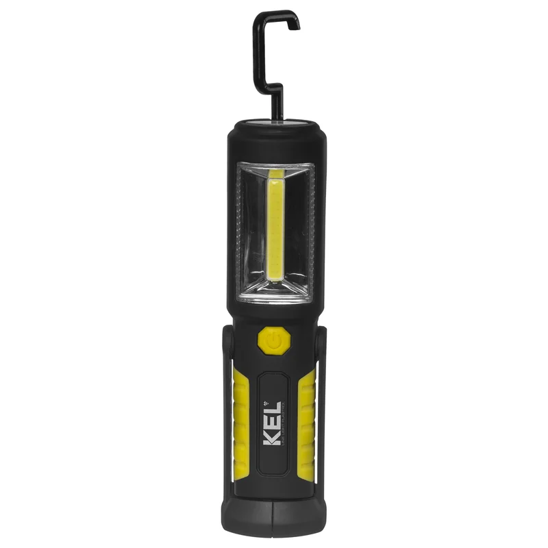 Latarka warsztatowa akumulatorowa (3.7V 800mAh-Li) z hakiem, magnesem 2W COB LED/3 LED - 9