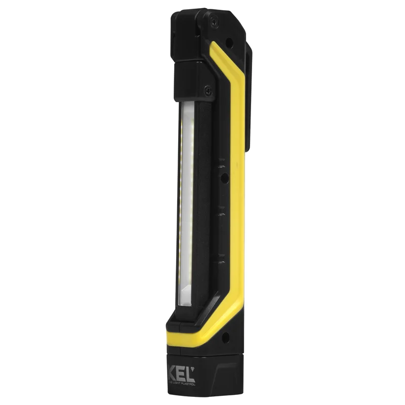 Latarka warsztatowa bateryjna 3xAAA z hakiem, magnesem 2W COB LED+1W