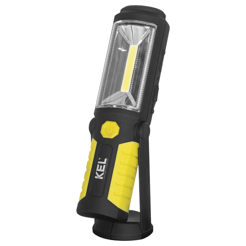 Latarka warsztatowa akumulatorowa z powerbankiem, hakiem, magnesem 3W COB LED/5 LED - 3