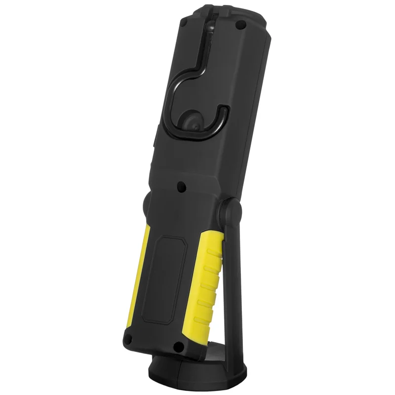Latarka warsztatowa akumulatorowa z powerbankiem, hakiem, magnesem 3W COB LED/5 LED - 4