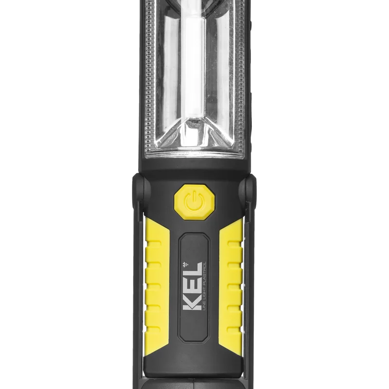 Latarka warsztatowa akumulatorowa z powerbankiem, hakiem, magnesem 3W COB LED/5 LED - 8