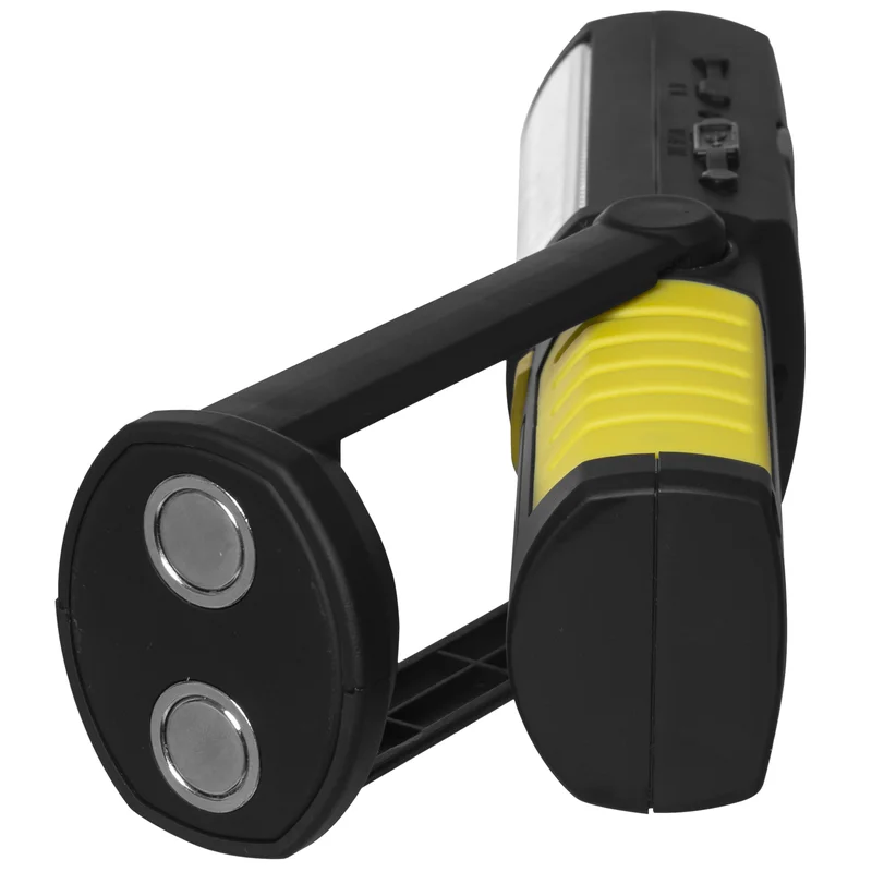 Latarka warsztatowa akumulatorowa z powerbankiem, hakiem, magnesem 3W COB LED/5 LED - 9