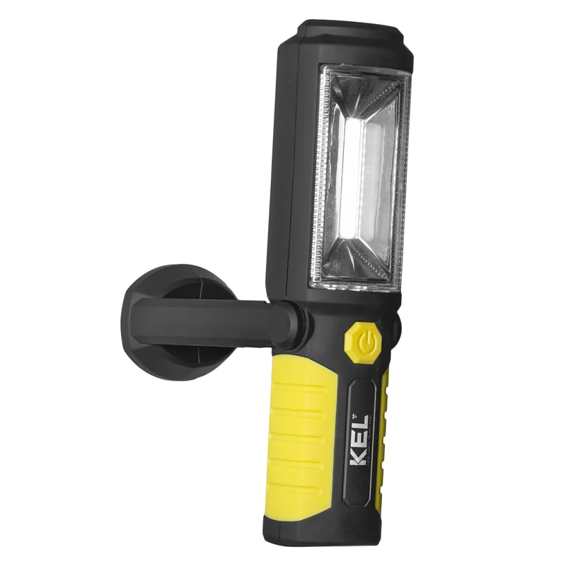 Latarka warsztatowa akumulatorowa z powerbankiem, hakiem, magnesem 3W COB LED/5 LED - 11