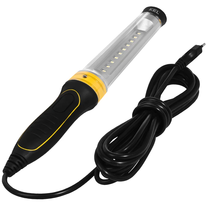 Lampa warsztatowa LED akumulatorowa (7.4V 2600mAh - Li-ion) z magnesami, hakiem i obracającą się podstawą - 10W COB LED 1000lm 6500K