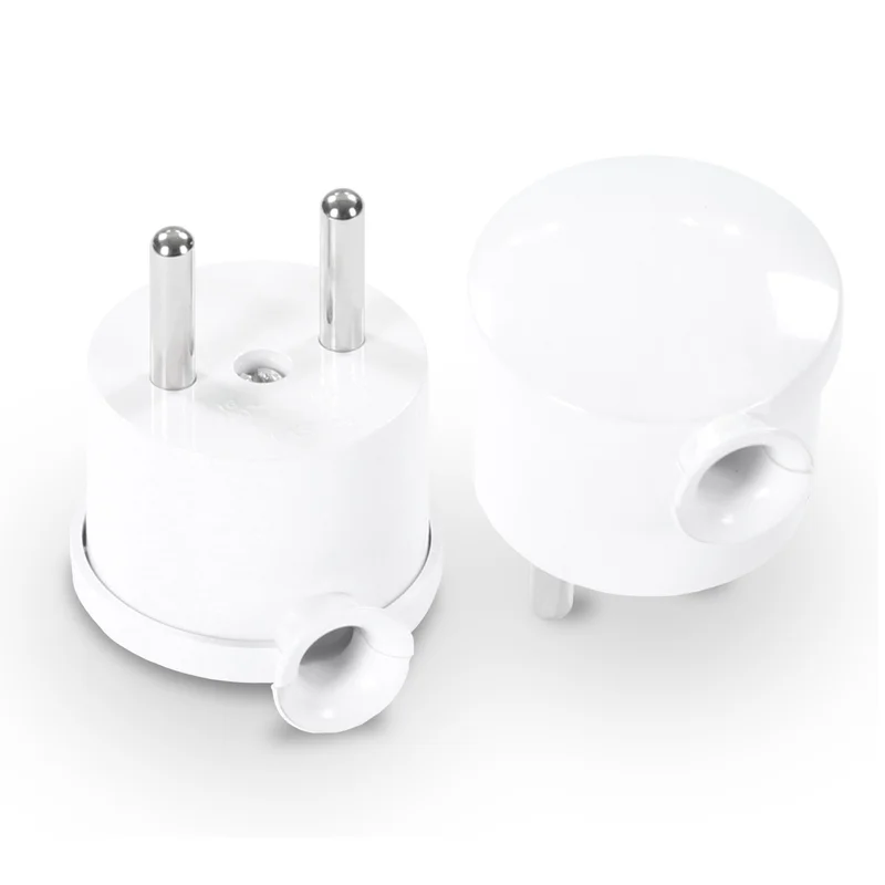 Wtyczka rozbieralna, kątowa "MINI", 2p 16A, 250V; WT-10 BIAŁY - 2