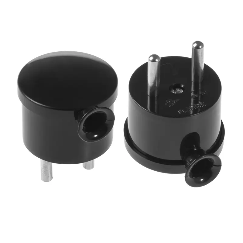 Wtyczka rozbieralna, kątowa "MINI", 2p 16A, 250V; WT-10 BIAŁY - 5