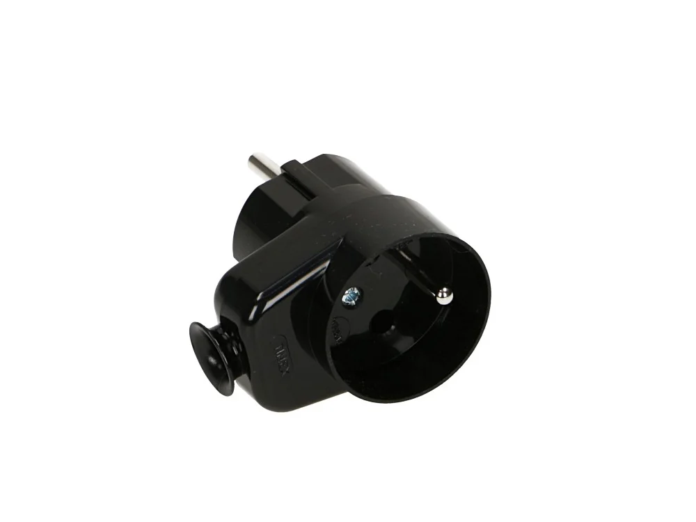 Wtyczka rozbieralna, z gniazdem 2p+Z, 16A, ~250V; WT-16G BIAŁY
