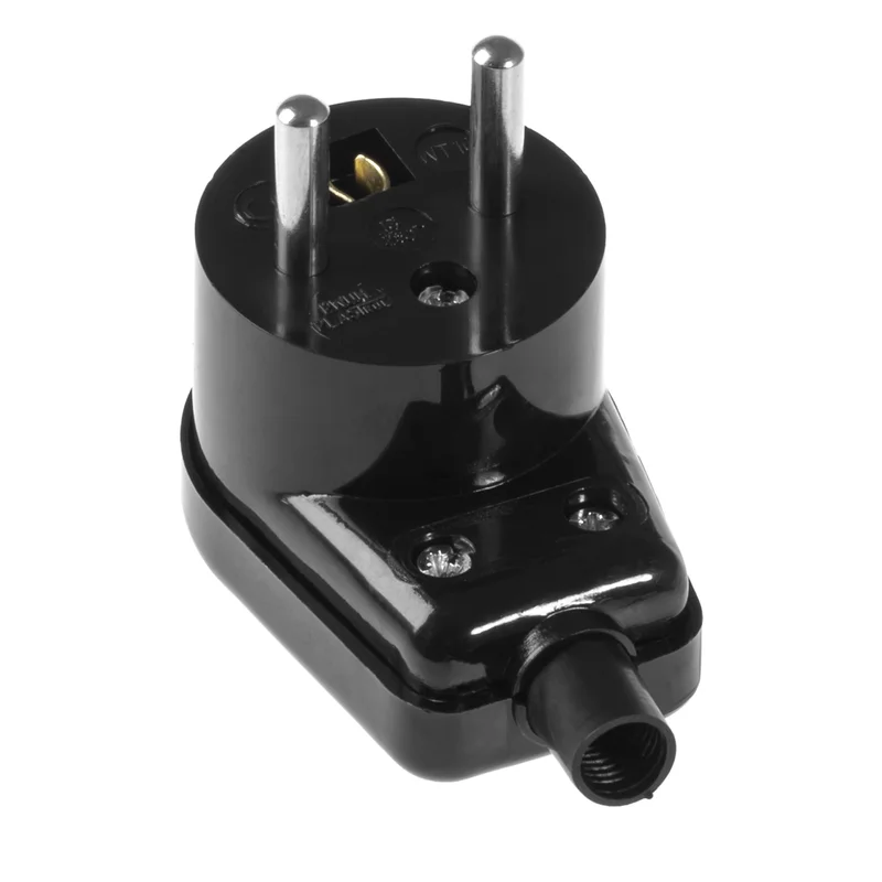 Wtyczka rozbieralna, kątowa podświetlana, 2p+Z, 16A, 250V; WT-16S BIAŁY - 3