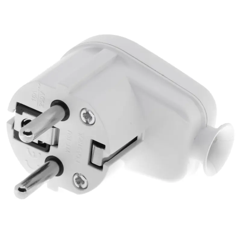 Wtyczka rozbieralna, kątowa Uni-SCHUKO, 2p+Z; 16A, 250V; WT-16U BIAŁY - 5