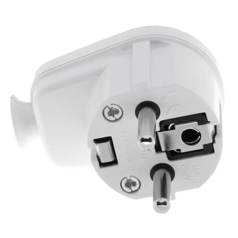 Wtyczka rozbieralna, kątowa Uni-SCHUKO, 2p+Z; 16A, 250V; WT-16U BIAŁY - 6