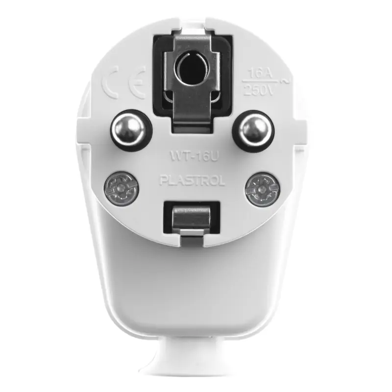 Wtyczka rozbieralna, kątowa Uni-SCHUKO, 2p+Z; 16A, 250V; WT-16U BIAŁY - 7