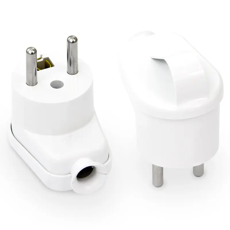 Wtyczka rozbieralna, kątowa, 2p+Z, 16A, 250V z uchem; WT-16Z BIAŁY - 2