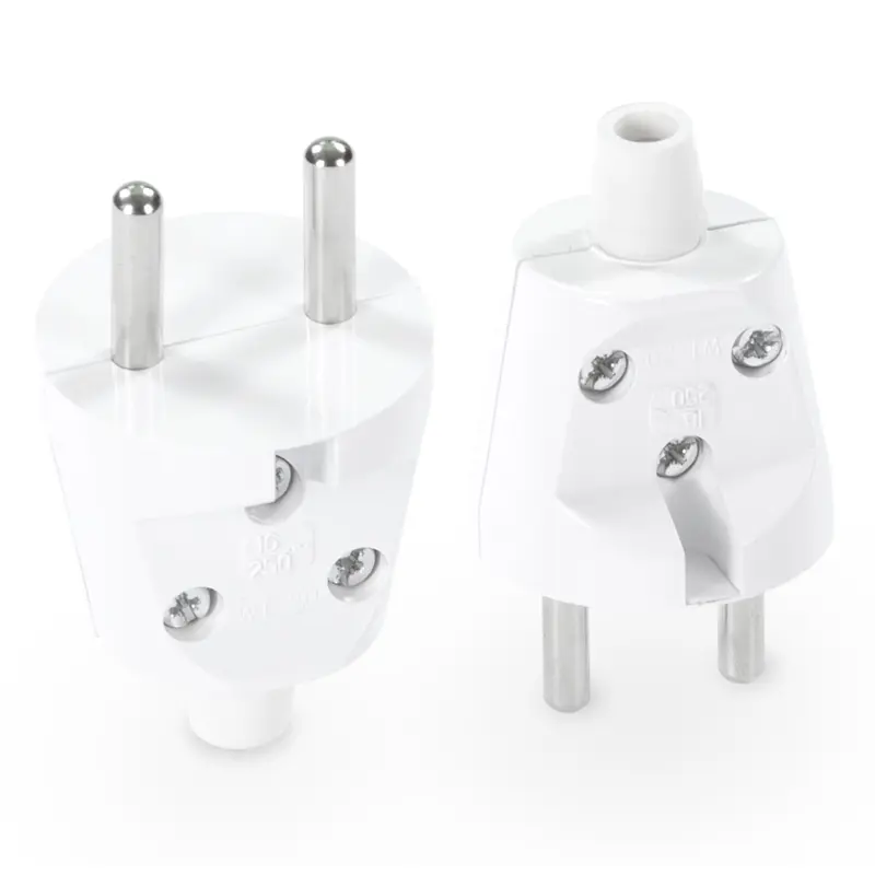 Wtyczka rozbieralna, prosta 2p, 16A, 250V; WT-20 BIAŁY - 2