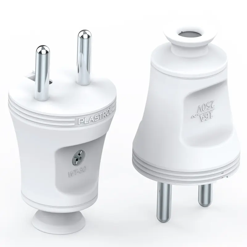 Wtyczka rozbieralna, prosta 2p+Z, 16A, 250V; WT-30 BIAŁY - 2