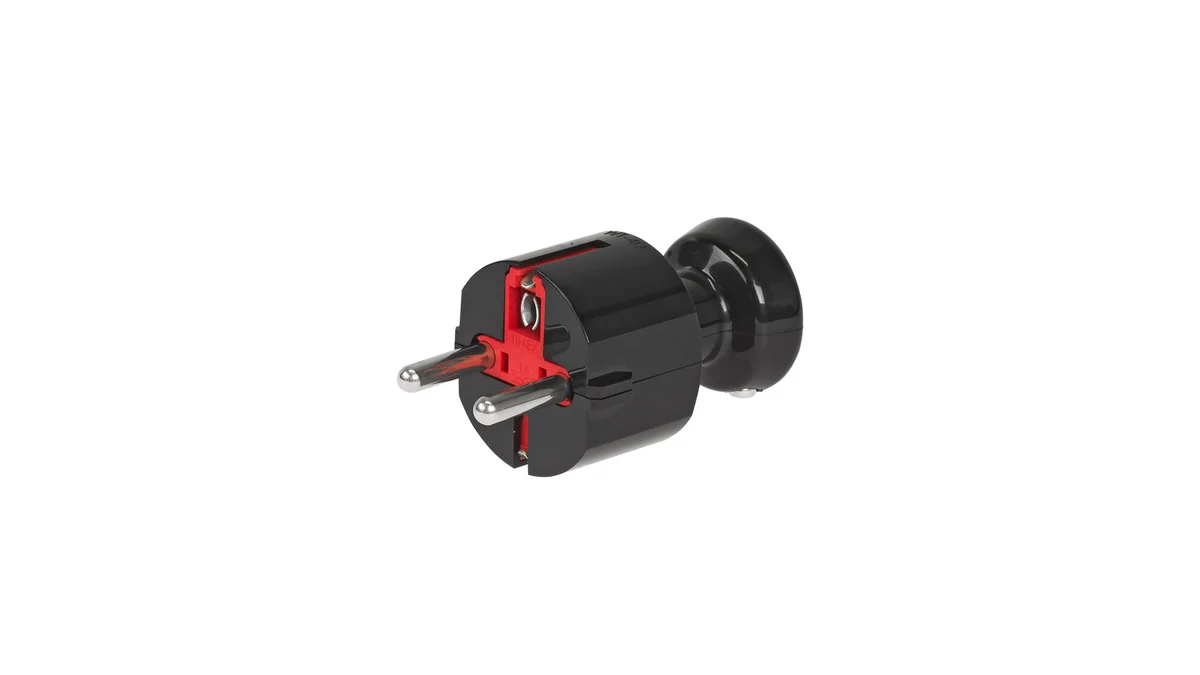 Wtyczka rozbieralna, prosta Uni-SCHUKO, 2p+Z Schuko, 16A, 250V; WT-40 BIAŁY