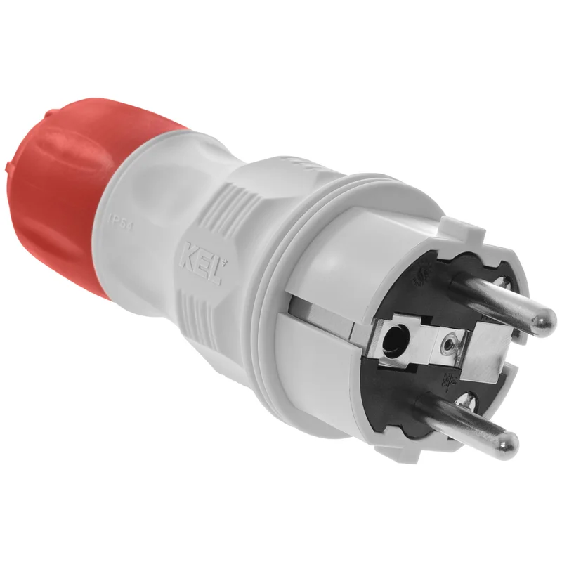 Wtyczka rozbieralna prosta Uni Schuko EXTREM 2p+Z, 16A; IP 54; czarny - 27
