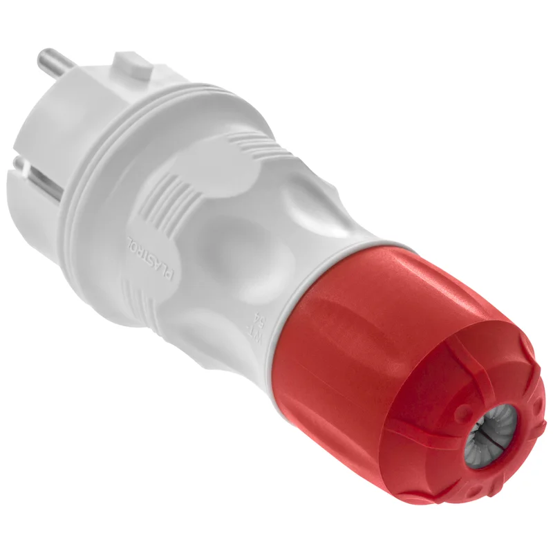 Wtyczka rozbieralna prosta Uni Schuko EXTREM 2p+Z, 16A; IP 54; czarny - 28