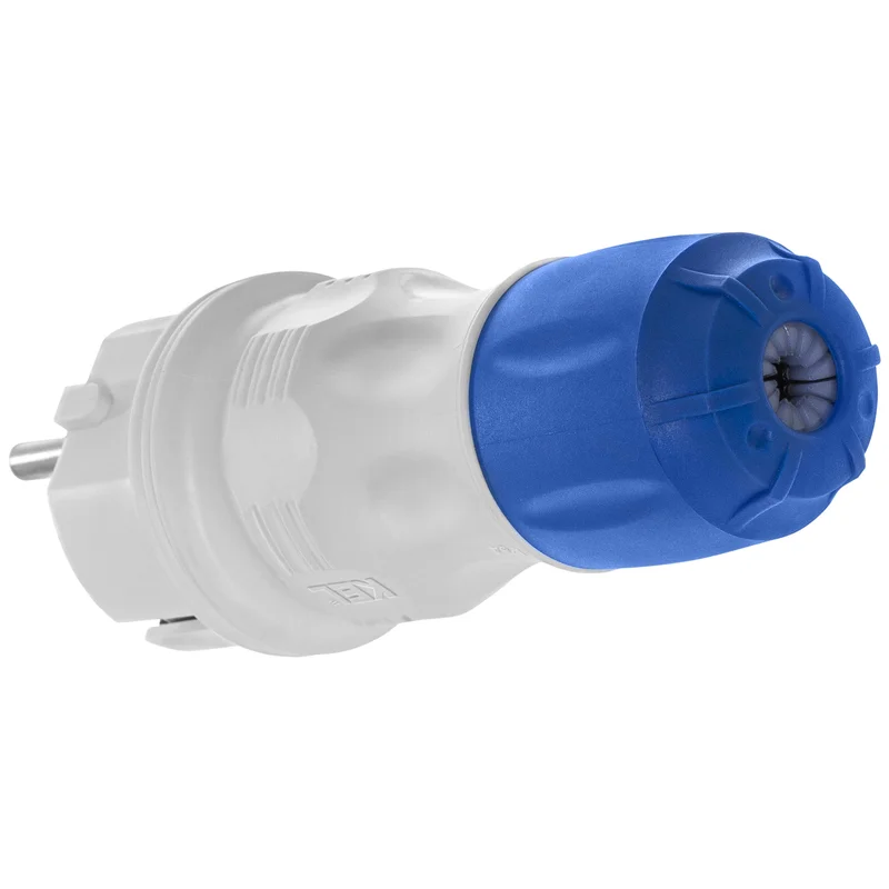 Wtyczka rozbieralna prosta Uni Schuko EXTREM 2p+Z, 16A; IP 54; czarny - 5