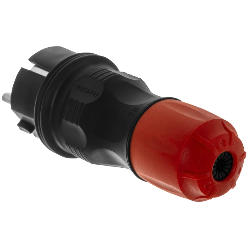 Wtyczka rozbieralna prosta Uni Schuko EXTREM 2p+Z, 16A; IP 54; czarny - 22