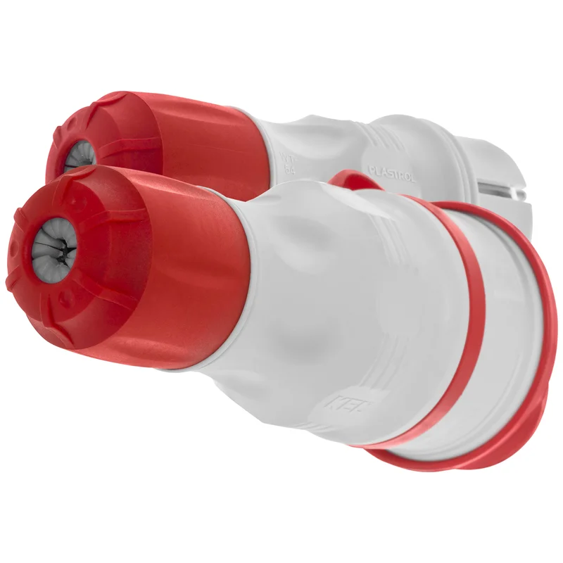 Zestaw przyłączeniowy EXTREM wtyczka WT-54 + gniazdo GN-44, SCHUKO; IP44; czarny - 25