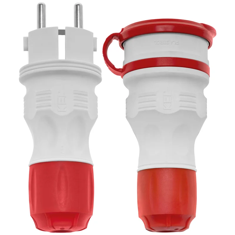 Zestaw przyłączeniowy EXTREM wtyczka WT-54 + gniazdo GN-44, SCHUKO; IP44; czarny - 28