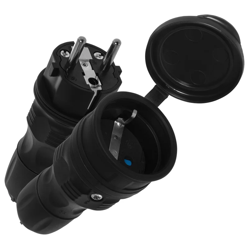 Zestaw przyłączeniowy EXTREM wtyczka WT-54 + gniazdo GN-44, SCHUKO; IP44; czarny - 29