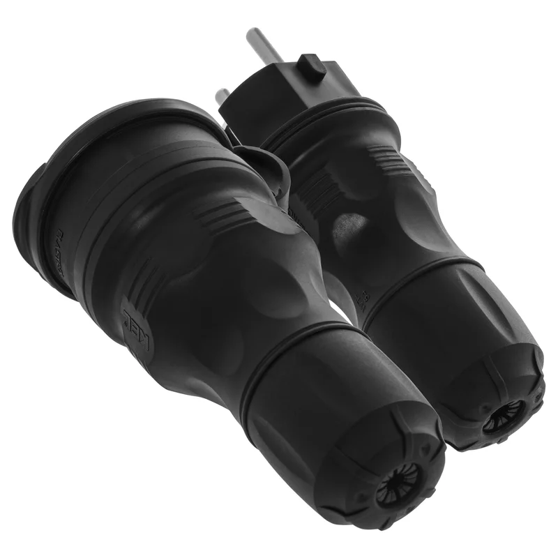 Zestaw przyłączeniowy EXTREM wtyczka WT-54 + gniazdo GN-44, SCHUKO; IP44; czarny - 13