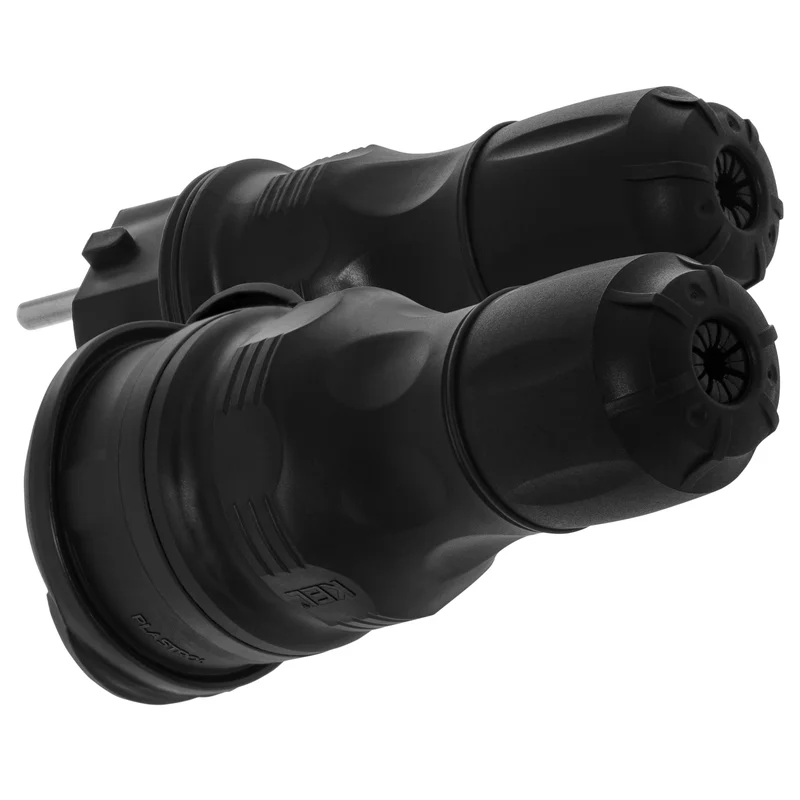Zestaw przyłączeniowy EXTREM wtyczka WT-54 + gniazdo GN-44, SCHUKO; IP44; czarny - 14