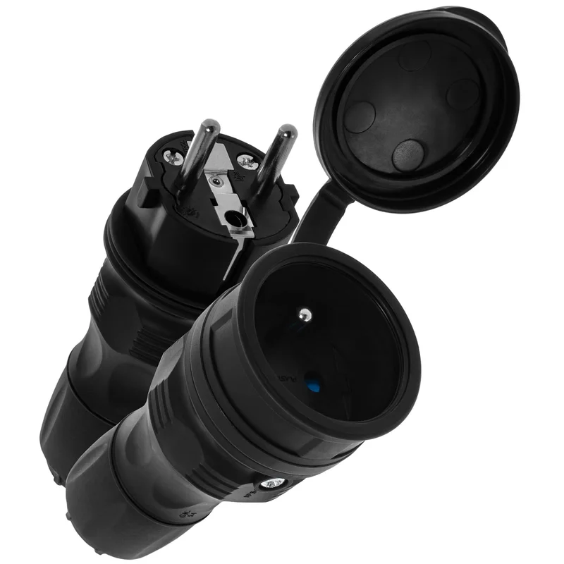 Zestaw przyłączeniowy EXTREM wtyczka WT-54 + gniazdo GN-54, IP54; czarny - 30