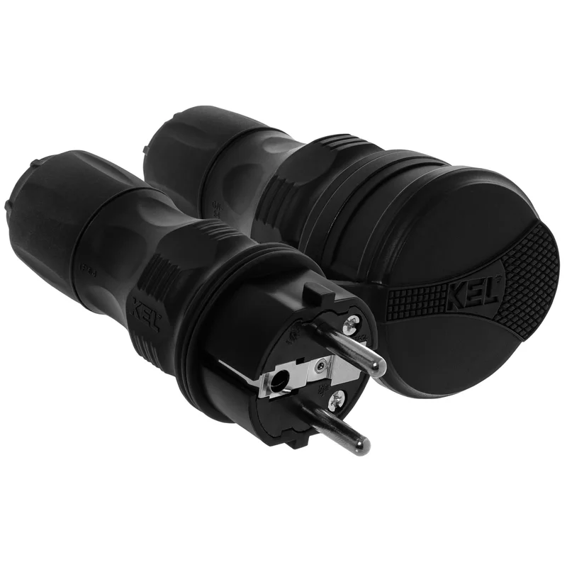 Zestaw przyłączeniowy EXTREM wtyczka WT-54 + gniazdo GN-54, IP54; czarny - 36