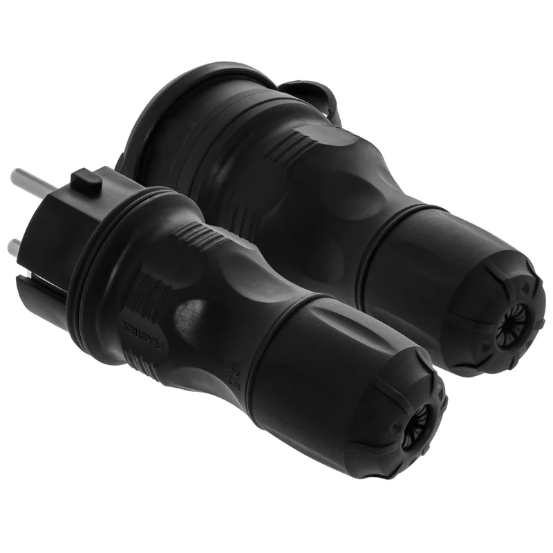 Zestaw przyłączeniowy EXTREM wtyczka WT-54 + gniazdo GN-54, IP54; czarny - 37
