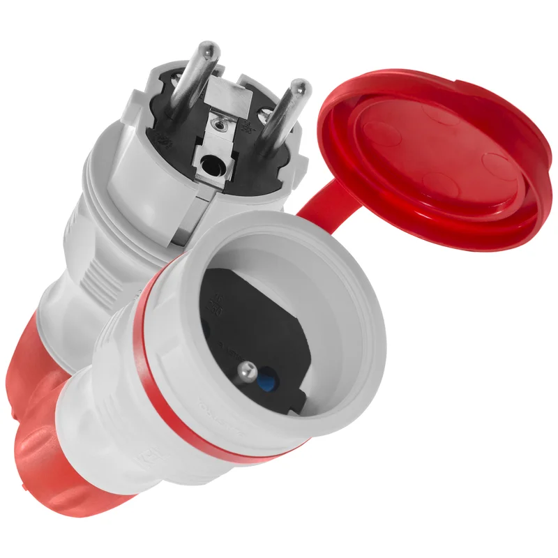 Zestaw przyłączeniowy EXTREM wtyczka WT-54 + gniazdo GN-54, IP54; czarny - 2