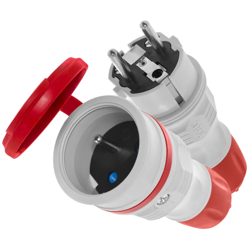 Zestaw przyłączeniowy EXTREM wtyczka WT-54 + gniazdo GN-54, IP54; czarny - 3