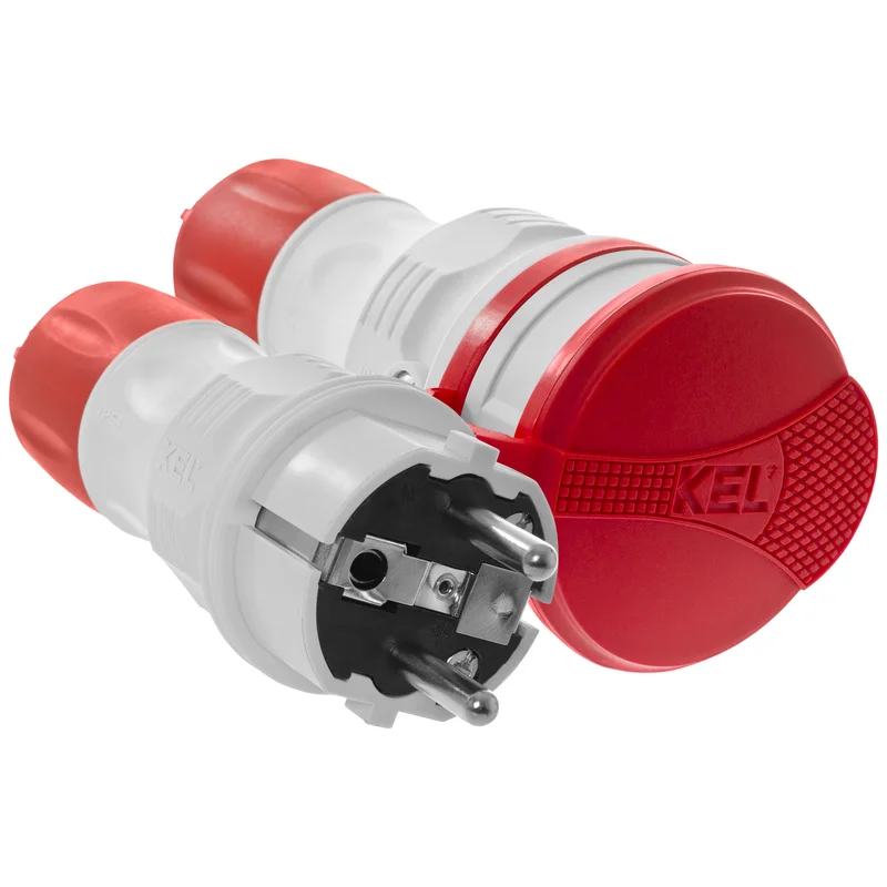 Zestaw przyłączeniowy EXTREM wtyczka WT-54 + gniazdo GN-54, IP54; czarny - 8