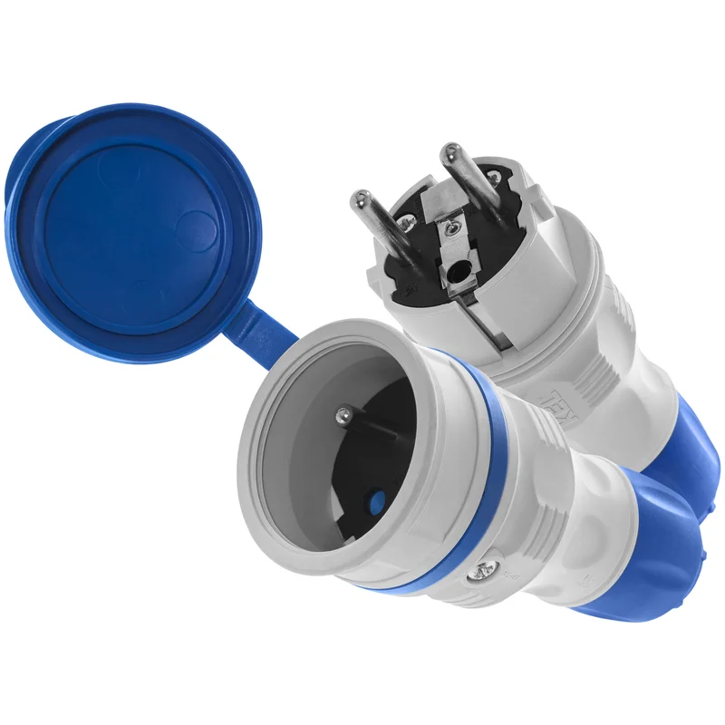 Zestaw przyłączeniowy EXTREM wtyczka WT-54 + gniazdo GN-54, IP54; czarny - 21