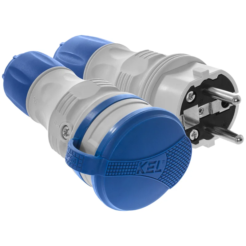 Zestaw przyłączeniowy EXTREM wtyczka WT-54 + gniazdo GN-54, IP54; czarny - 22