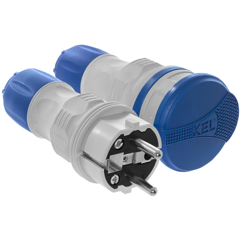 Zestaw przyłączeniowy EXTREM wtyczka WT-54 + gniazdo GN-54, IP54; czarny - 25
