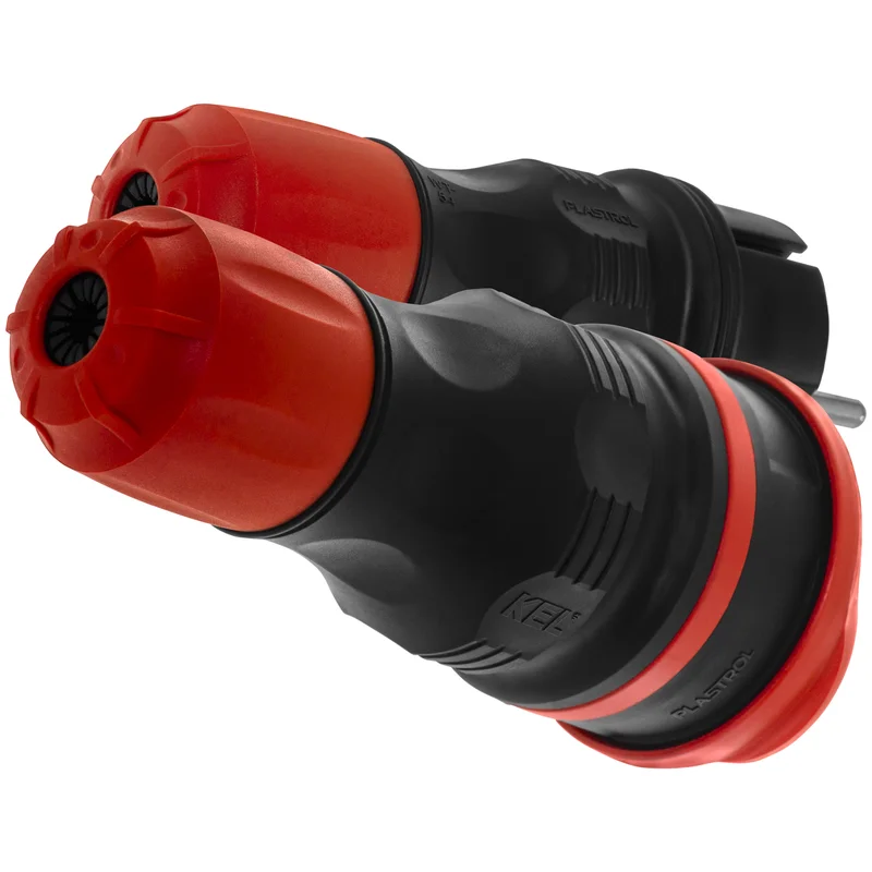 Zestaw przyłączeniowy EXTREM wtyczka WT-54 + gniazdo GN-54, IP54; czarny - 15