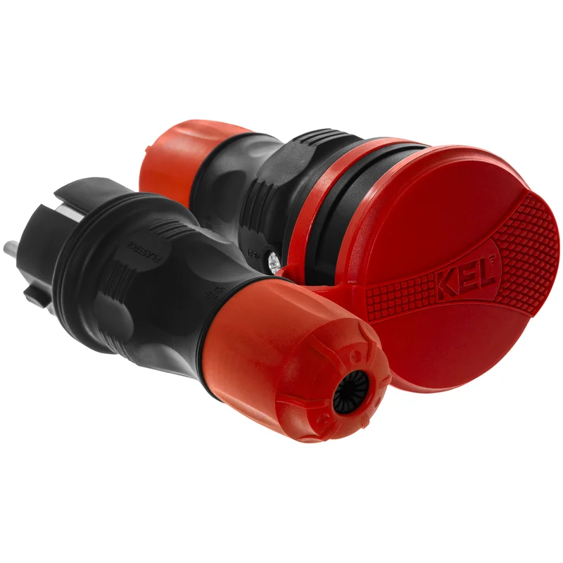 Zestaw przyłączeniowy EXTREM wtyczka WT-54 + gniazdo GN-54, IP54; czarny - 17